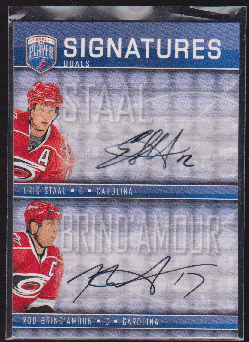 (image for) 2008-09 Be A Player Signatures Dual #S2BS Brind`Amour/Staal